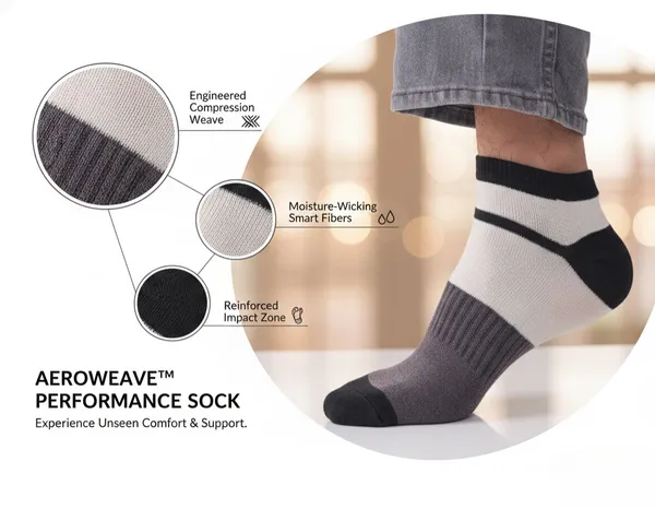 Multicolour_Unisex_Ankle_length_Socks_(Pack_of_5)