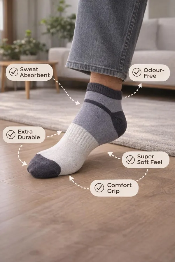 Multicolour_Unisex_Ankle_length_Socks_(Pack_of_5)