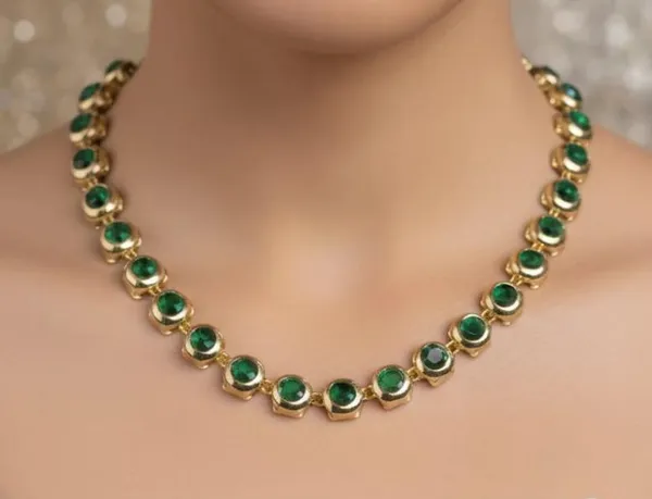 Alayas_Alloy_Silver,_Green_Jewellery_Set_(Pack_Of_1)