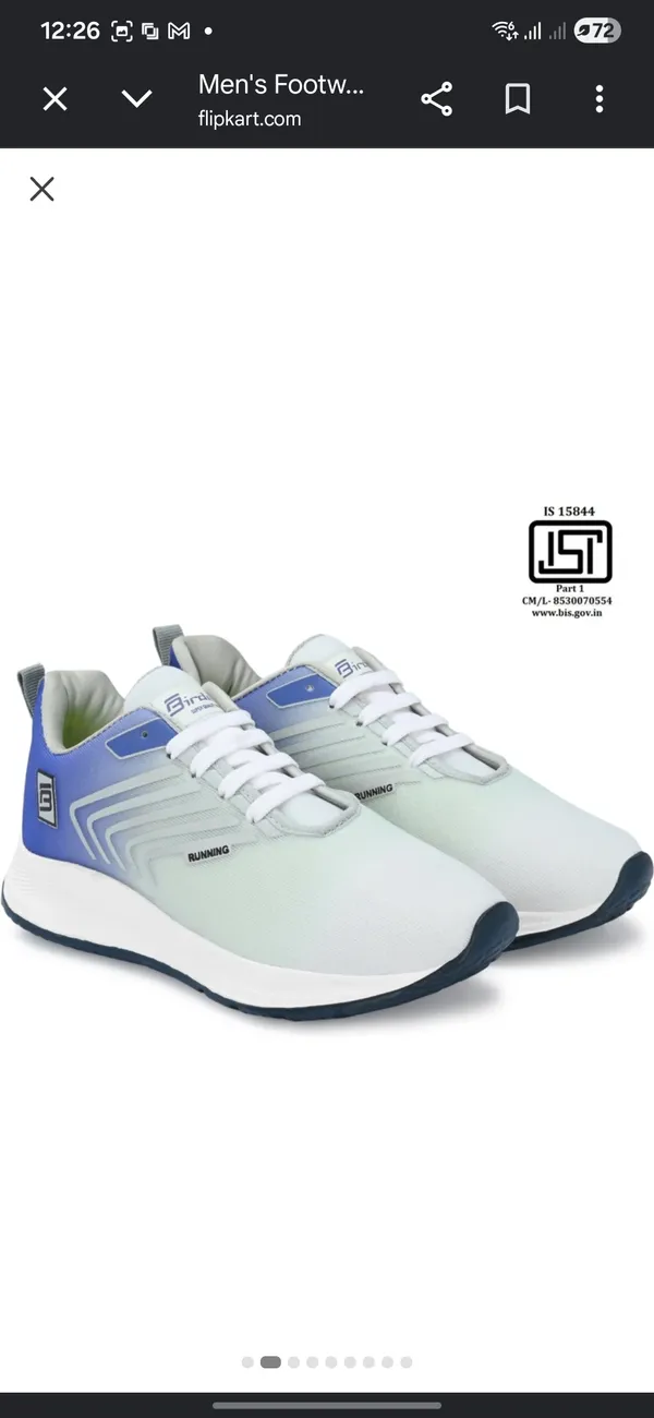 White_And_Blue_Premium_Synthetic_Sports_Shoes_For_Men