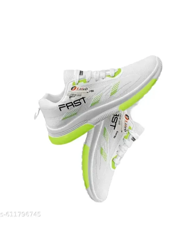 White_And_Neon_Green_Premium_Mesh_Sports_Shoes_For_Men