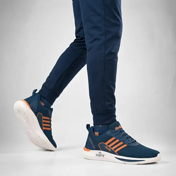 Navy_Blue_And_Orange_Premium_Mesh_Sports_Shoes_For_Men