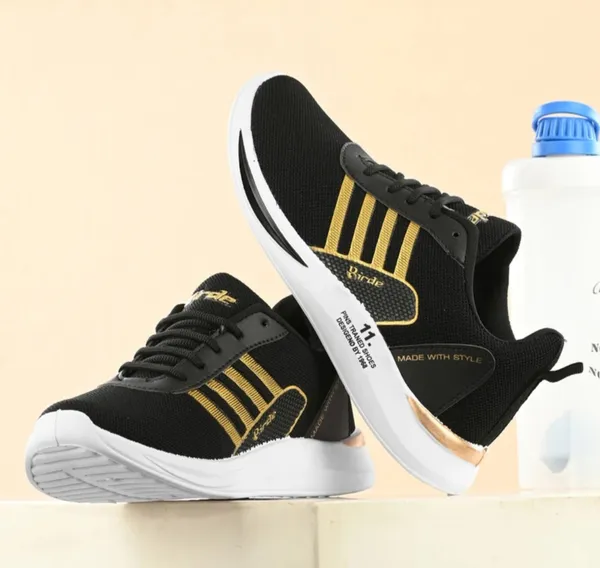 Black_And_Gold_Premium_Mesh_Sports_Shoes_For_Men