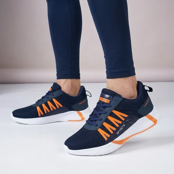 Navy_Blue_And_Orange_Premium_Mesh_Sports_Shoes_For_Men