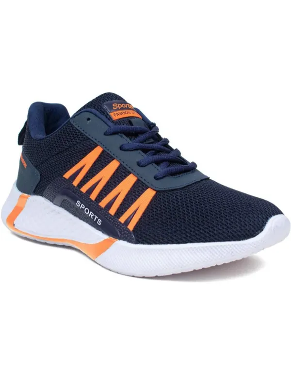 Navy_Blue_And_Orange_Premium_Mesh_Sports_Shoes_For_Men