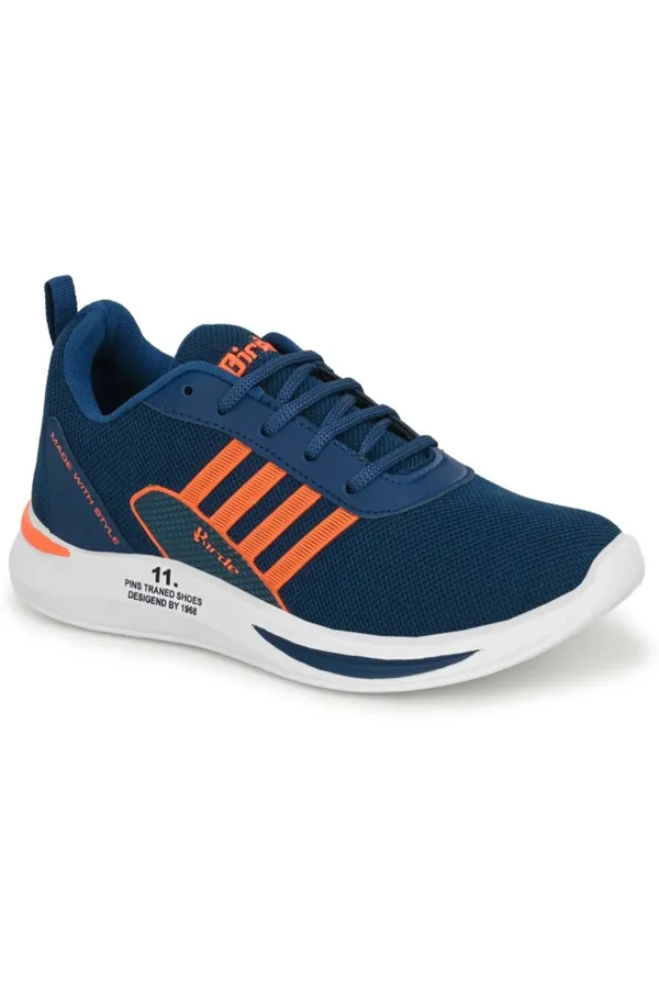 Navy_Blue_And_Orange_Premium_Mesh_Sports_Shoes_For_Men