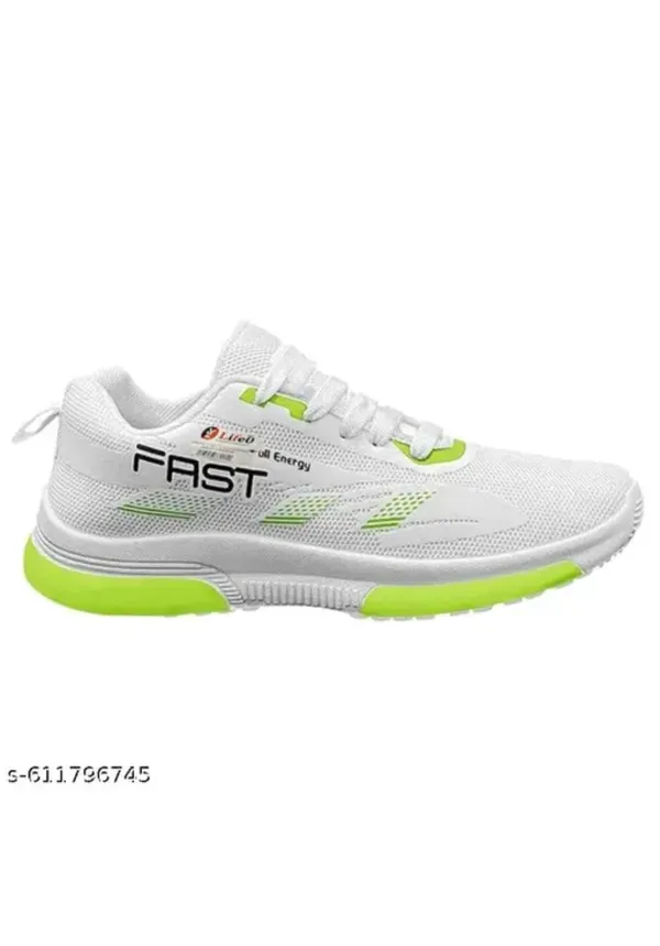 White_And_Neon_Green_Premium_Mesh_Sports_Shoes_For_Men