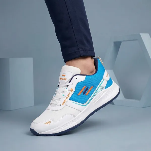 White_And_Blue_Premium_Mesh_And_Synthetic_Sports_Shoes_For_Men