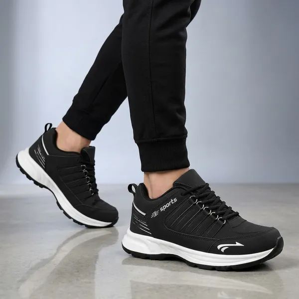 Black_And_White_Premium_Synthetic_Sports_Shoes_For_Men
