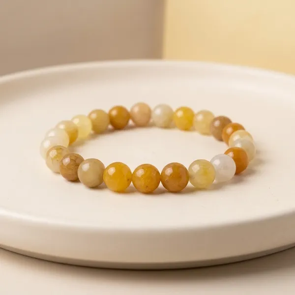 Yellow_Natural_Crystal_Aventurine_Bracelet