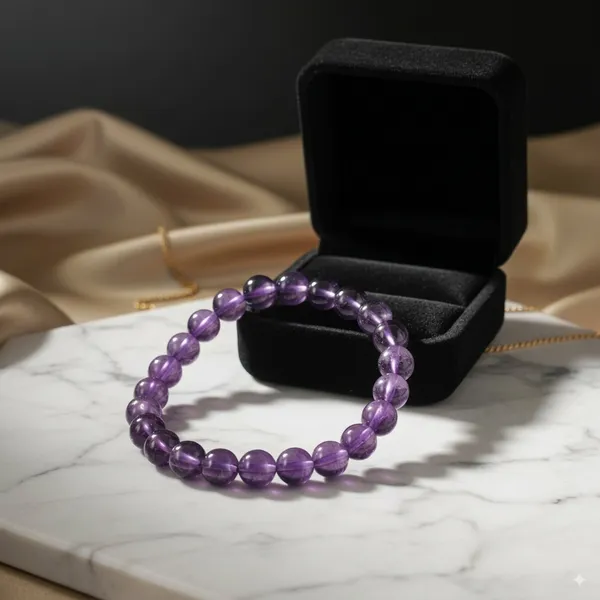 Lavender_Amethyst_Natural_Crystal_Bracelet_For_Unisex