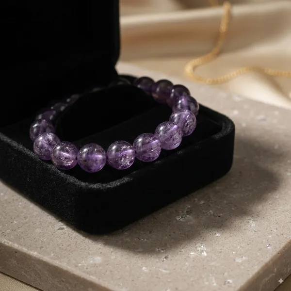 Lavender_Amethyst_Natural_Crystal_Bracelet_For_Unisex