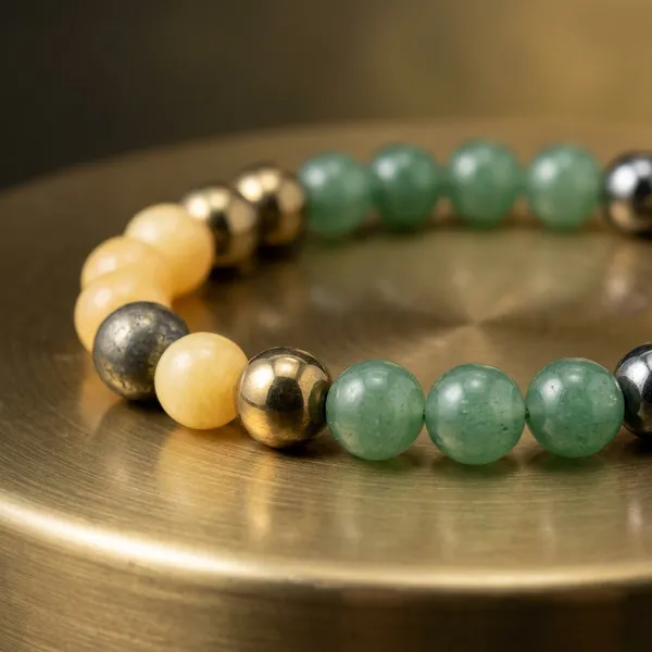 Multicolor_Natural_Crystal_Money_Magnet_Bracelet_For_Unisex