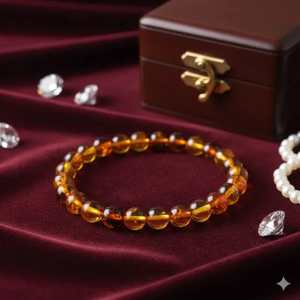 Multicolor_Natural_Crystal_Amber_Bracelet