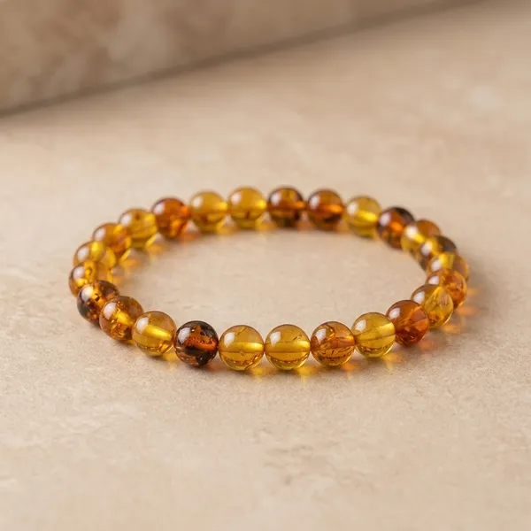 Multicolor_Natural_Crystal_Amber_Bracelet