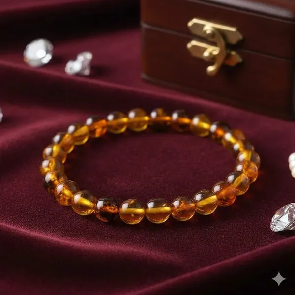 Multicolor_Natural_Crystal_Amber_Bracelet