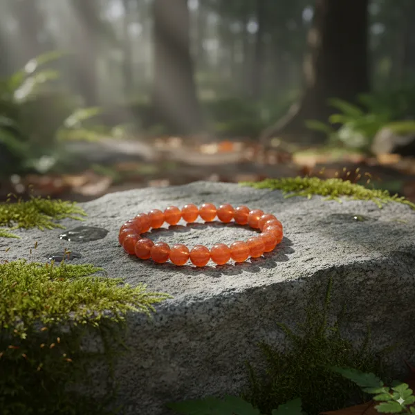 Orange_Natural_Crystal_Sunstone_Bracelet