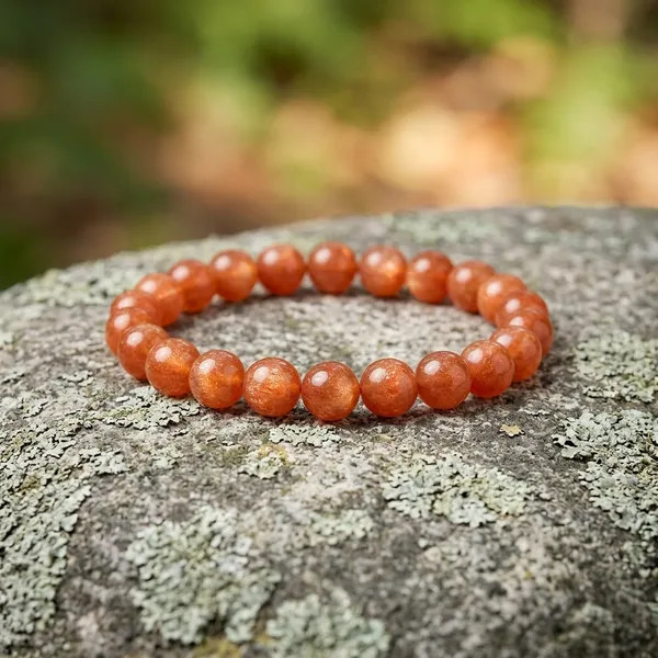 Orange_Natural_Crystal_Sunstone_Bracelet