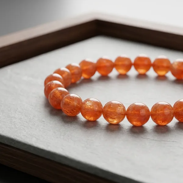 Orange_Natural_Crystal_Sunstone_Bracelet
