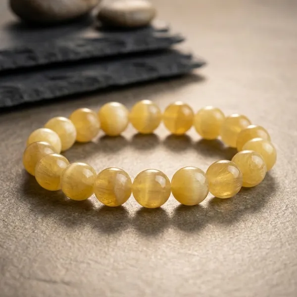 Yellow_Natural_Crystal_Yellow_Calcite_Bracelet