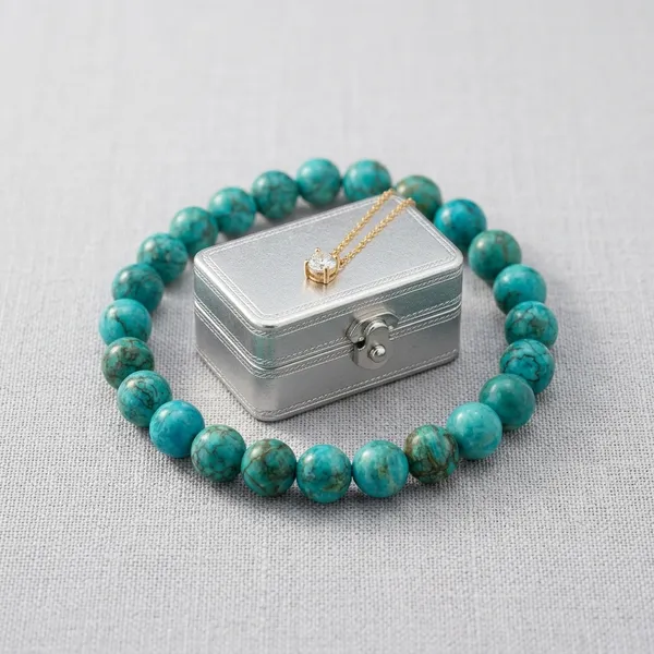 Turquoise_Natural_Crystal_Bracelet_For_Unisex