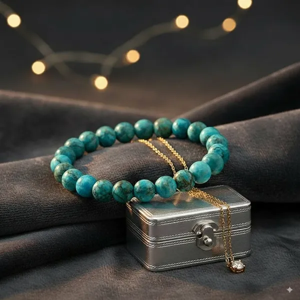 Turquoise_Natural_Crystal_Bracelet_For_Unisex