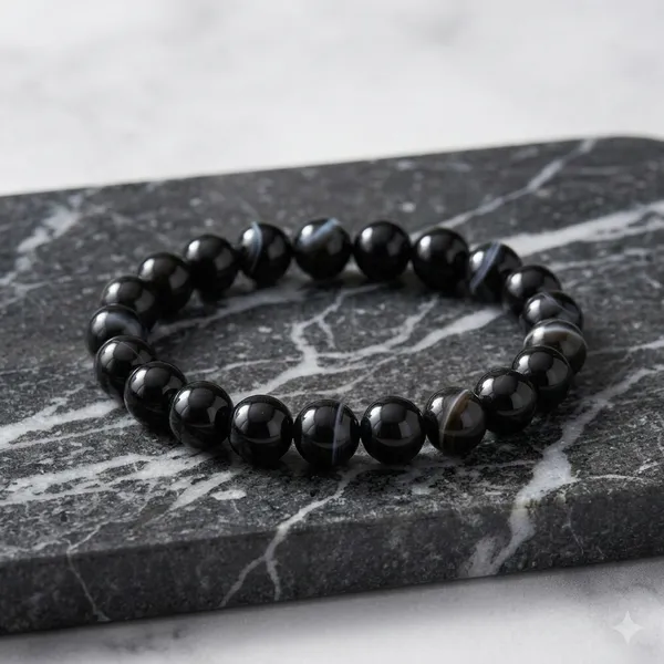 Black_Natural_Crystal_Sulemani_Hakik_Bracelet_For_Unisex