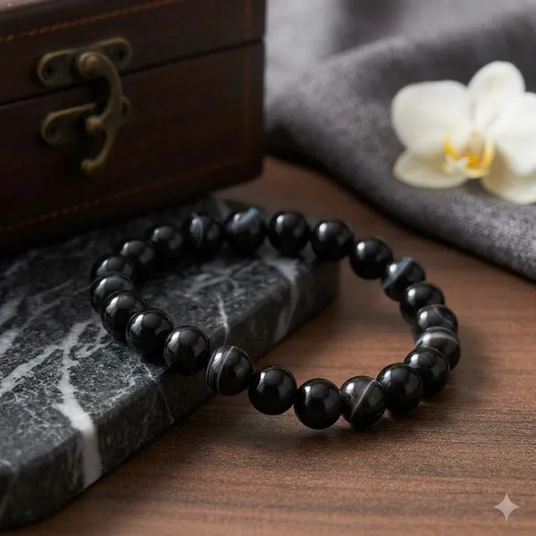 Black_Natural_Crystal_Sulemani_Hakik_Bracelet_For_Unisex