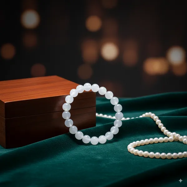 White_Natural_Crystal_Selenite_Bracelet