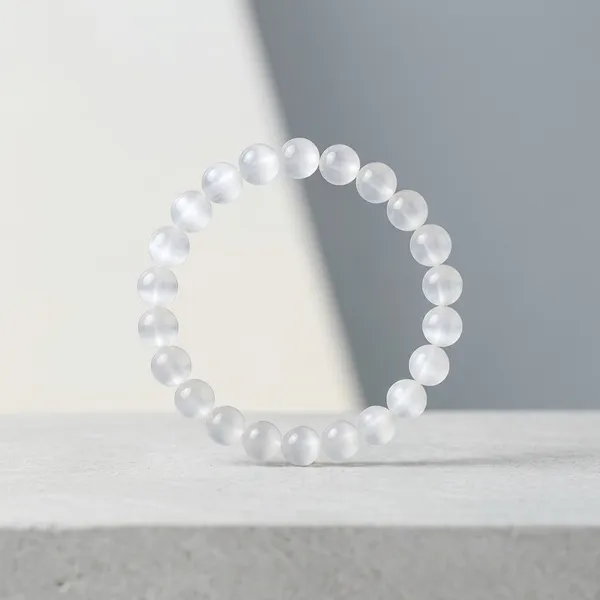 White_Natural_Crystal_Selenite_Bracelet