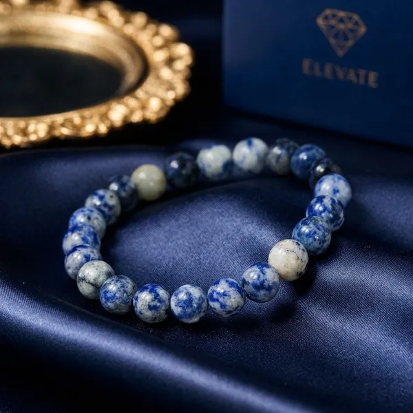 Blue_And_White_Natural_Crystal_Sodalite_Bracelet