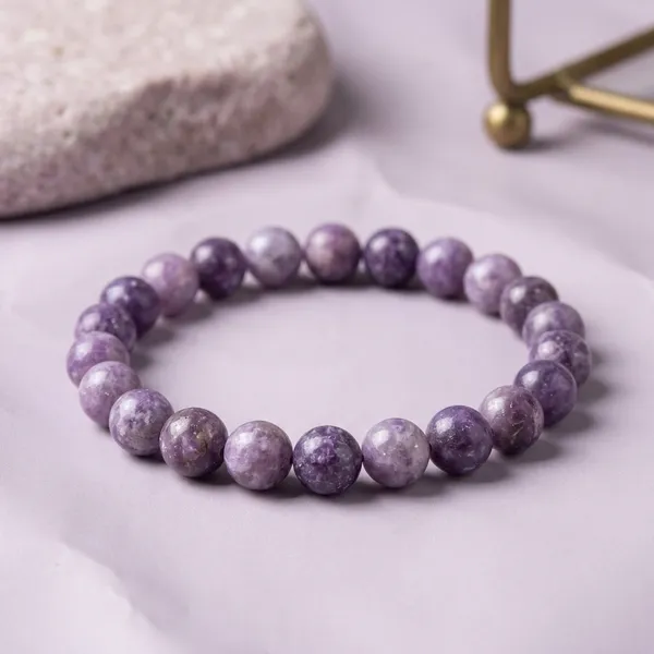Purple_Natural_Crystal_Lepidolite_Bracelet