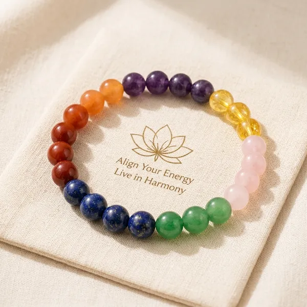 Multicolor_Natural_Crystal_7_Chakra_Bracelet_For_Unisex