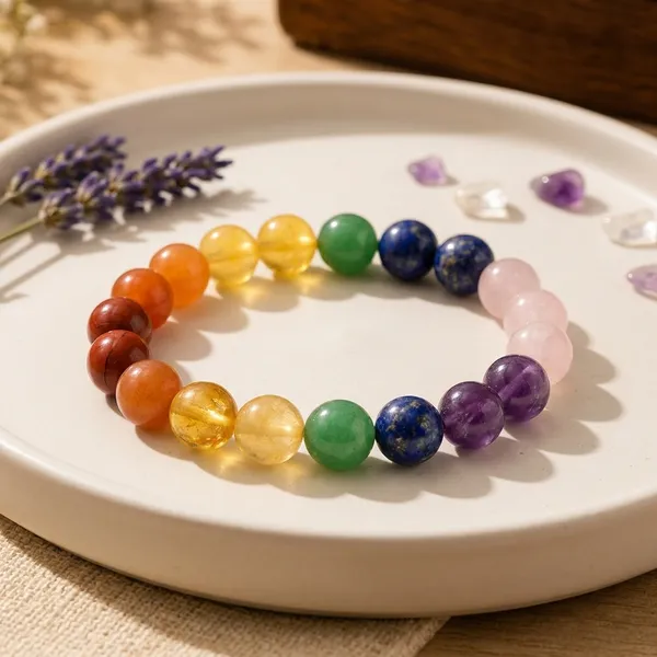 Multicolor_Natural_Crystal_7_Chakra_Bracelet_For_Unisex