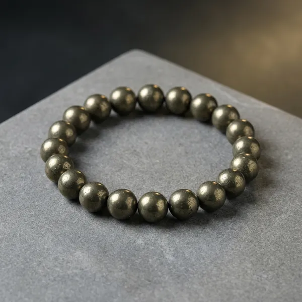 Olive_Natural_Crystal_Pyrite_Bracelet