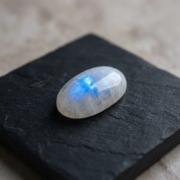 White_And_Blue_Rainbow_Moonstone_Flash_Oval_Cabochon_Pendant_Stone