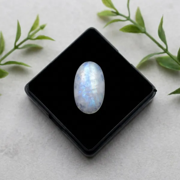 White_And_Blue_Rainbow_Moonstone_Flash_Oval_Cabochon_Pendant_Stone