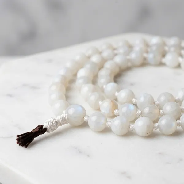 White_Natural_Crystal_Moonstone_Mala
