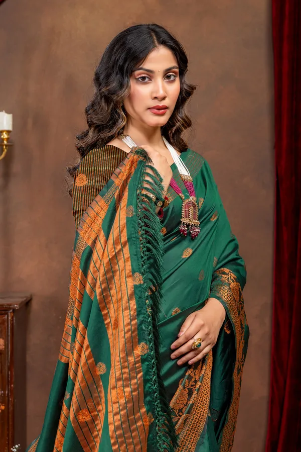Premium_Litchi_Silk_Kota_Saree_-_Green
