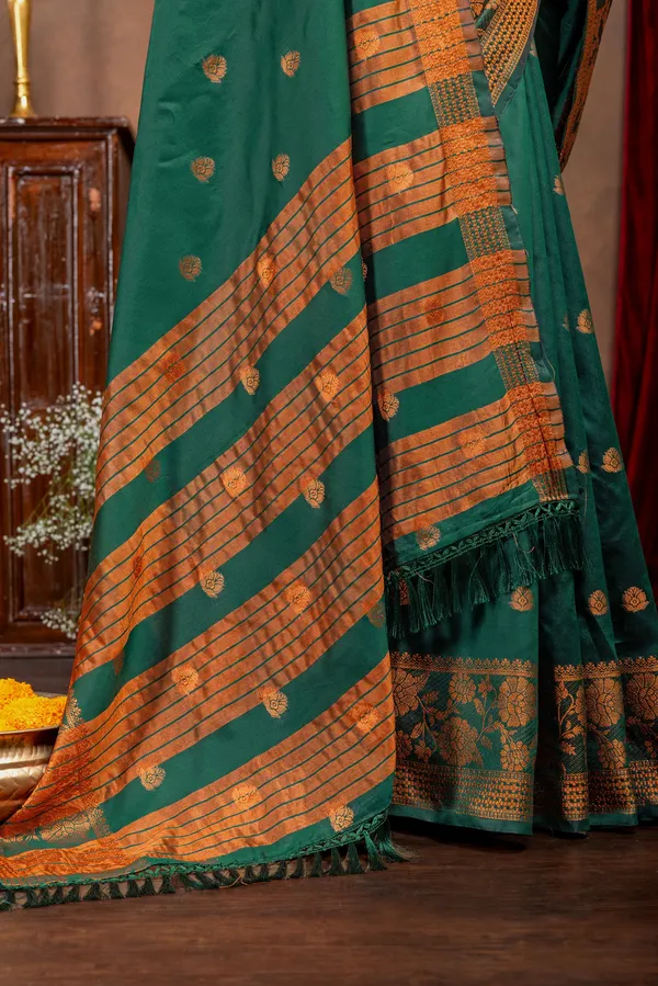 Premium_Litchi_Silk_Kota_Saree_-_Green