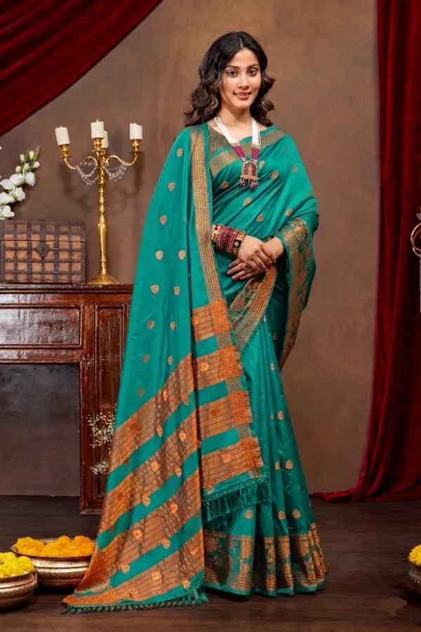 Premium_Litchi_Silk_Kota_Saree_-_Rama