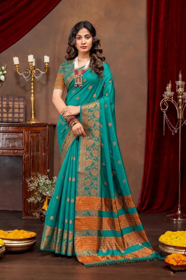 Premium_Litchi_Silk_Kota_Saree_-_Rama