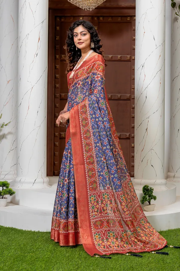 Premium_Patola_Type_Cotton_Silk_Saree