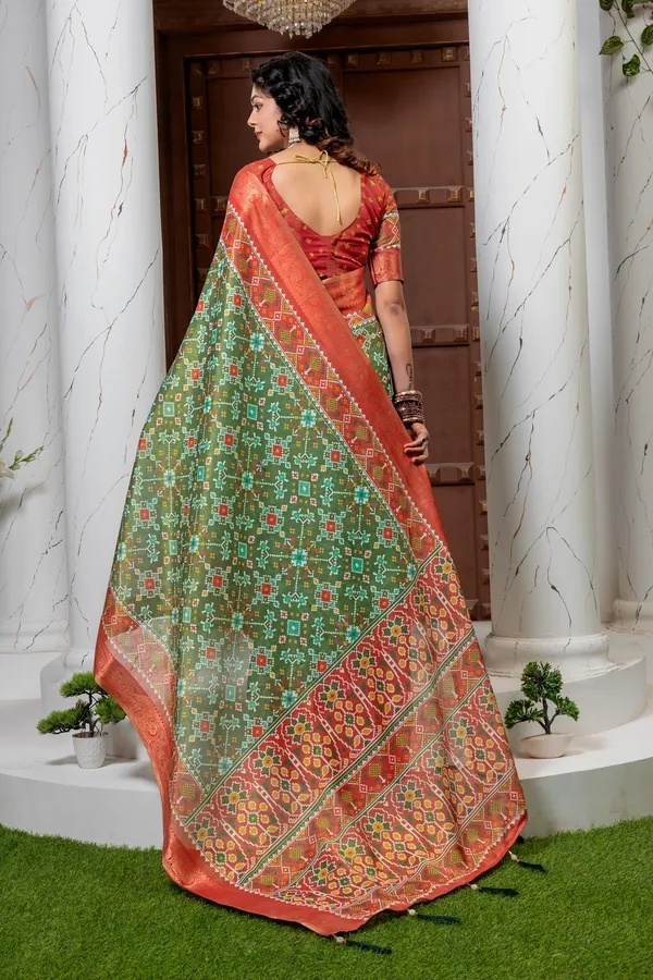 Premium_Patola_Type_Cotton_Silk_Saree