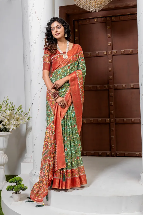 Premium_Patola_Type_Cotton_Silk_Saree