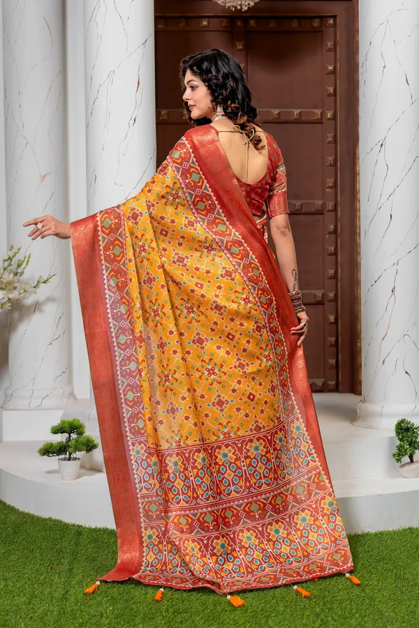Premium_Patola_Type_Cotton_Silk_Saree