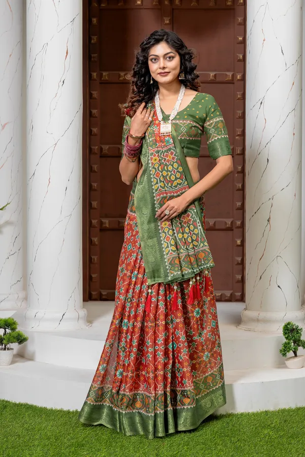Premium_Patola_Type_Cotton_Silk_Saree