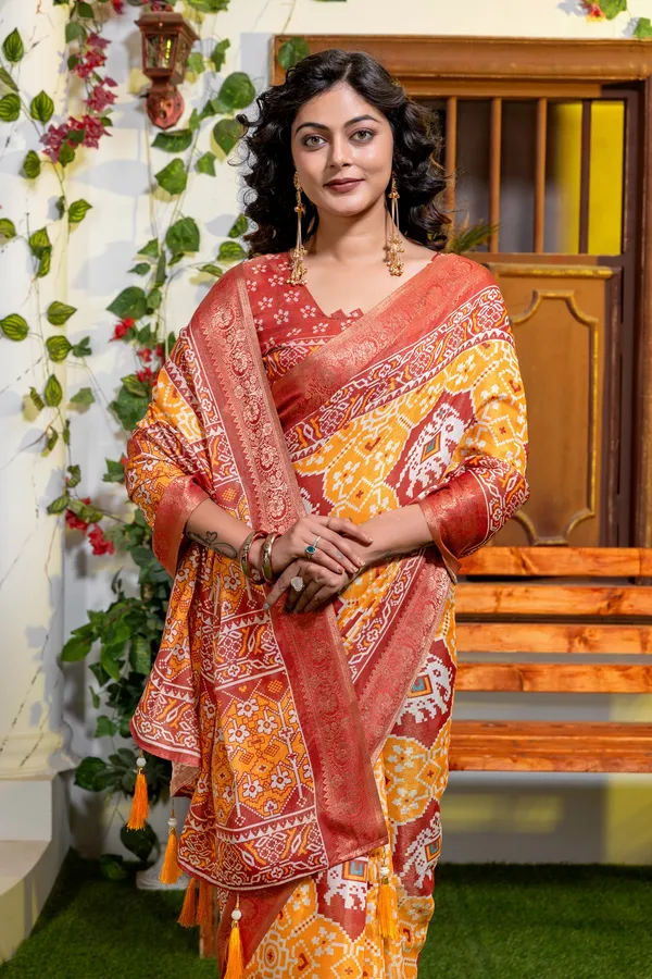 Premium_Patola_Type_Cotton_Silk_Saree