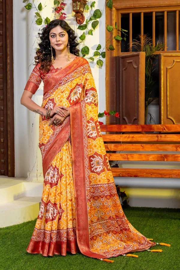 Premium_Patola_Type_Cotton_Silk_Saree