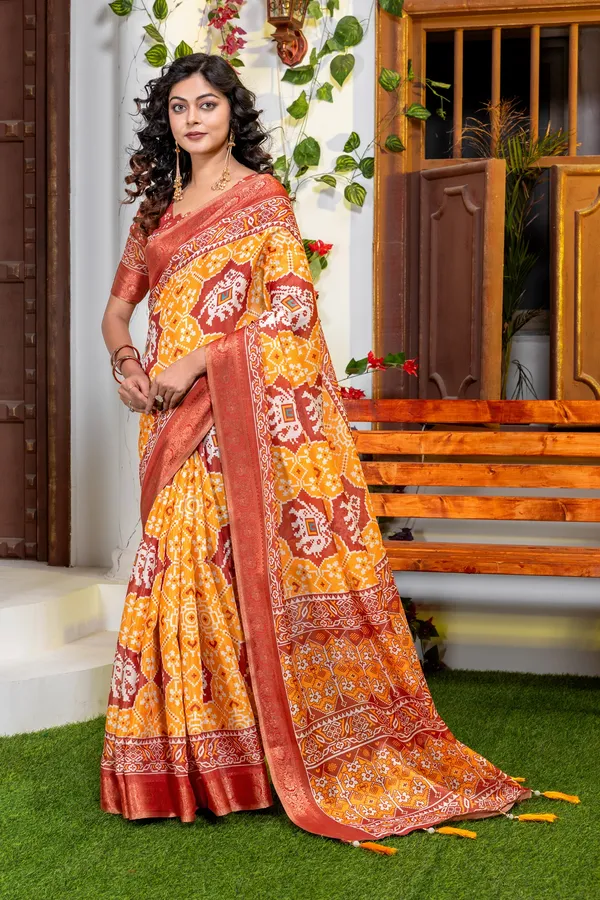 Premium_Patola_Type_Cotton_Silk_Saree